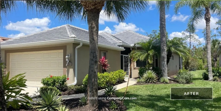 After: Pristine tile roof installation completed